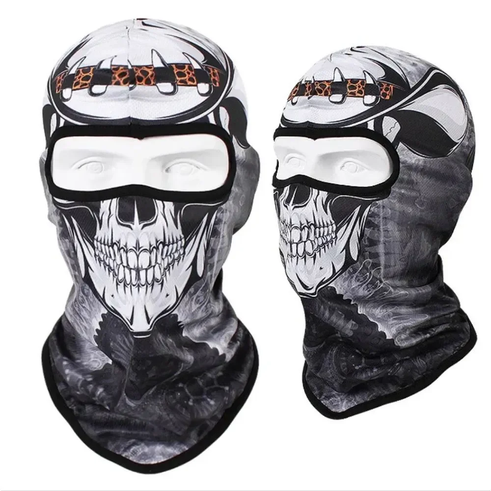 Tactical Skull Ghost Printed Full Face Mask Balaclava Halloween Ski Motorcycle